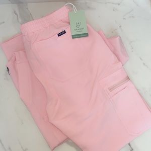 Dr. Woof baby pink scrub set